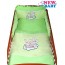 7-dielne posteľné obliečky New Baby, Bunnies 120x90cm/zelené